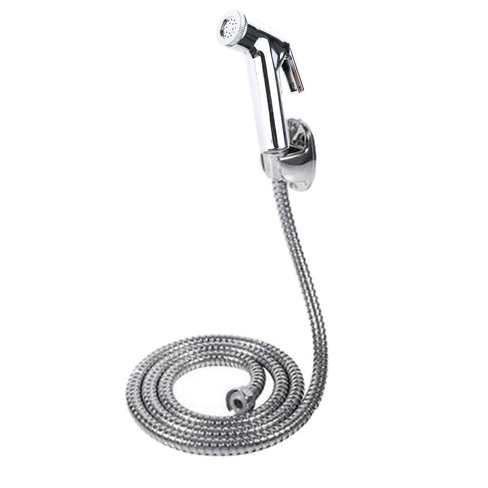 Durable Bidet Cleaning Faucets Set Portable Bidet Sprayer Set with Spring Hose & Holder Universal Handheld Bidet Sprayer