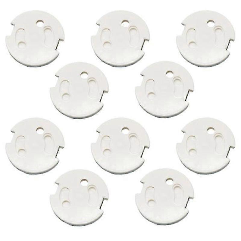 10 Pack Socket Abs Covers Safe Child Resistant Socket Protectors (for EU Plugs)