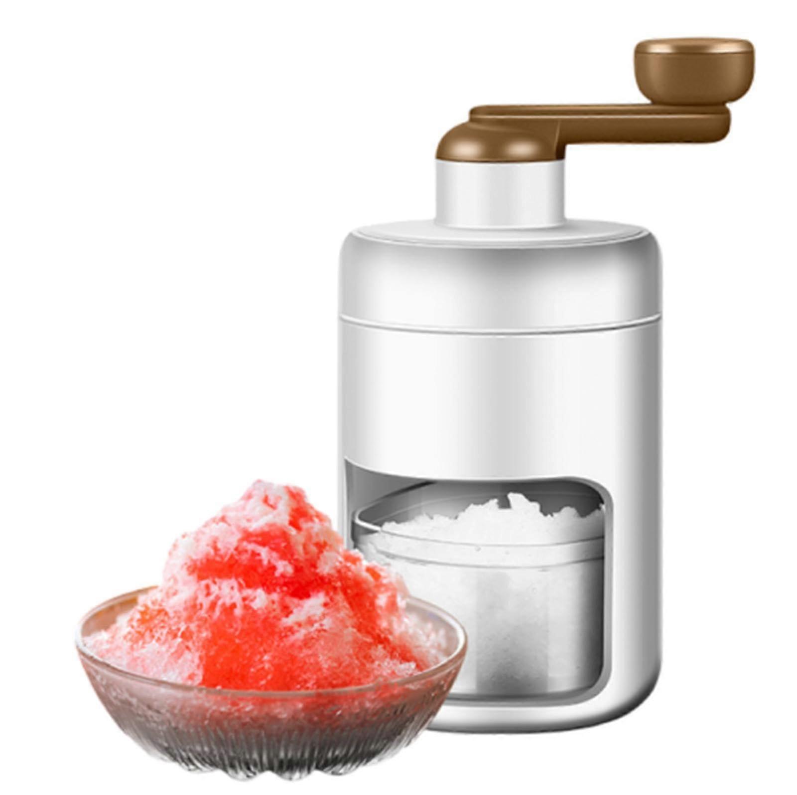 Hand Crank Ice Crusher, Portable Manual Shaved Ice Machine For Home And Outdoor, Snow Cone Maker For Parties