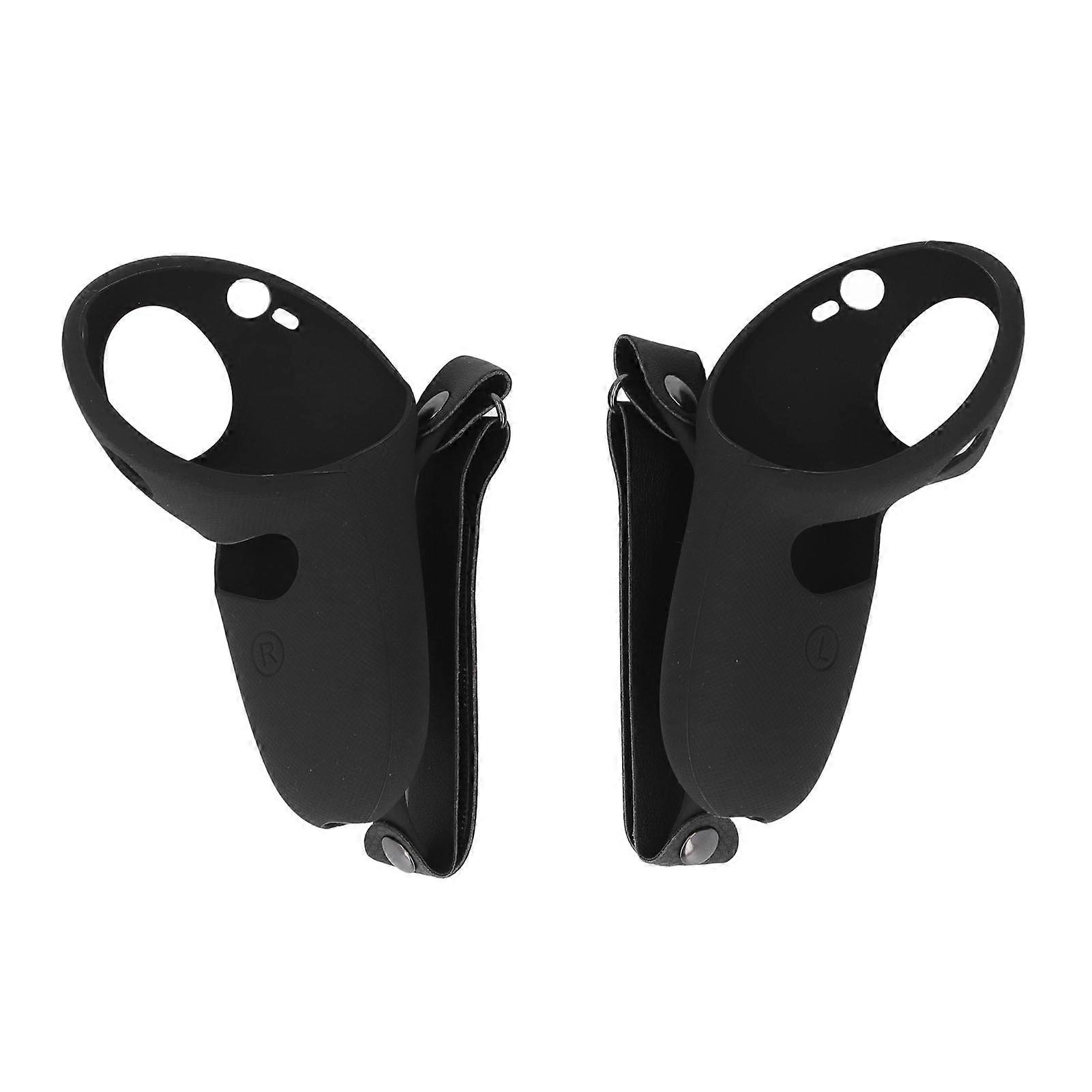 2pcs Touch Controller Grip Cover Silicone Grip Cover Protector with Knuckle Straps for Meta Quest Pro