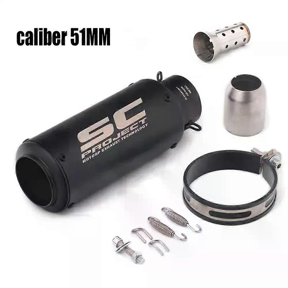51/60mmユニバーサルオートバイの排気管は、YamhaホンダのレーシングオートバイGPプロジェクトに適したストレートスルー排気管