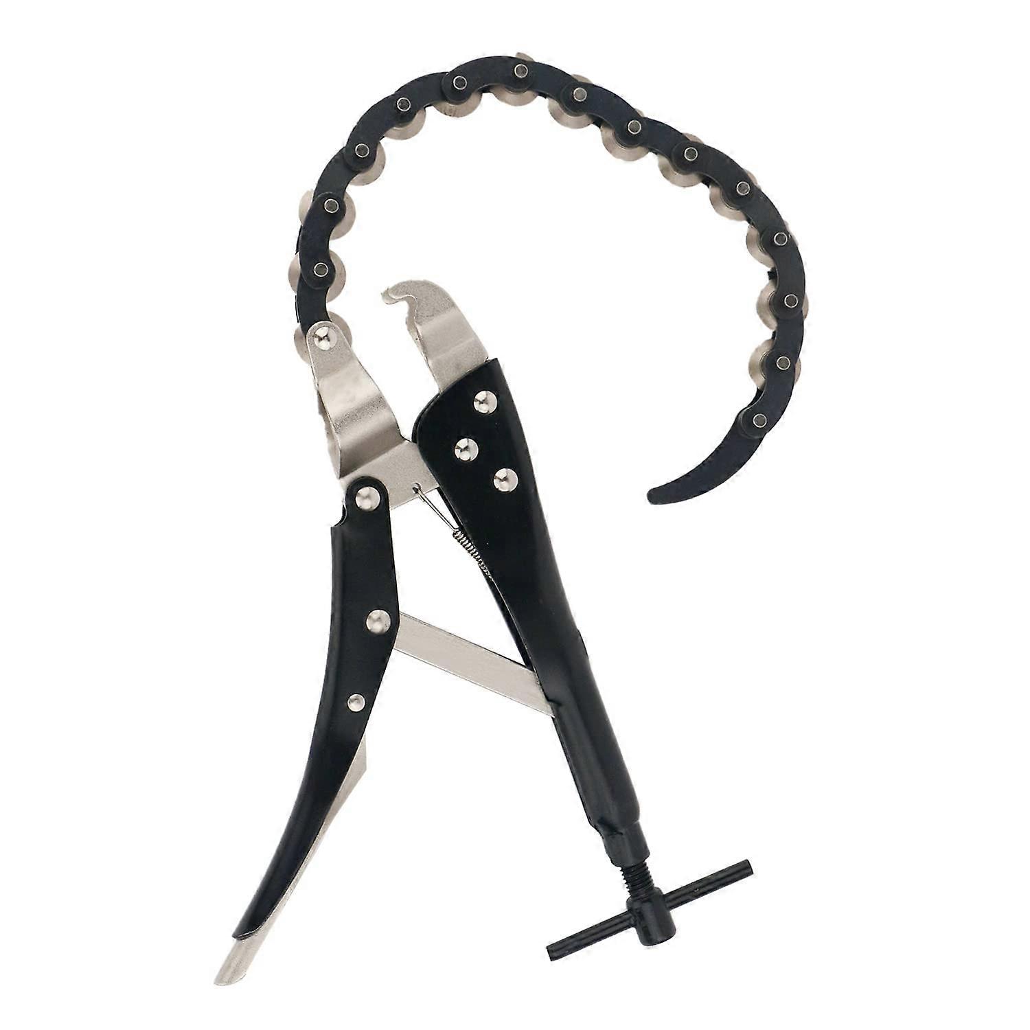 Exhaust Pipe Cutter 0.6' to 3.3' Tailpipe Cutter with Chain Design and Rolling Blade for Auto Repair and Maintenance