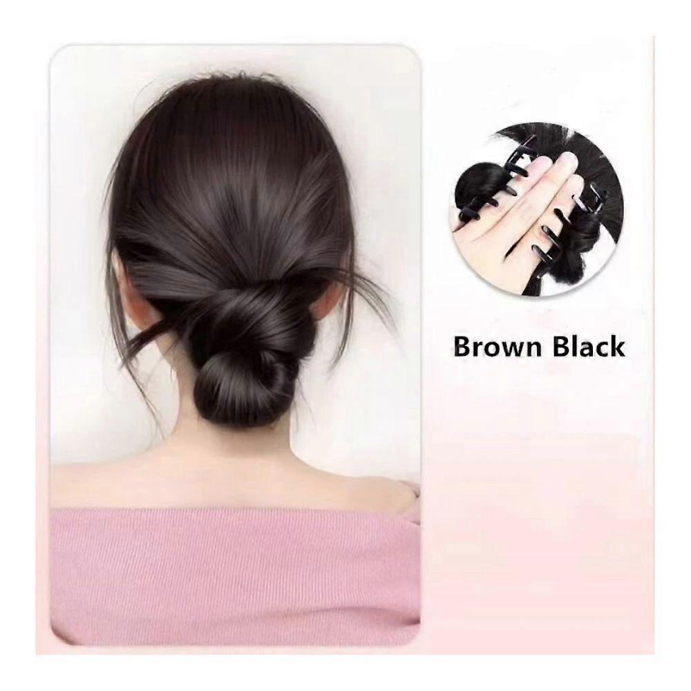 Perruque chignon à plumes à clipser, postiche chignon décoiffé Hgyugrf, chignon décoiffé à clipser