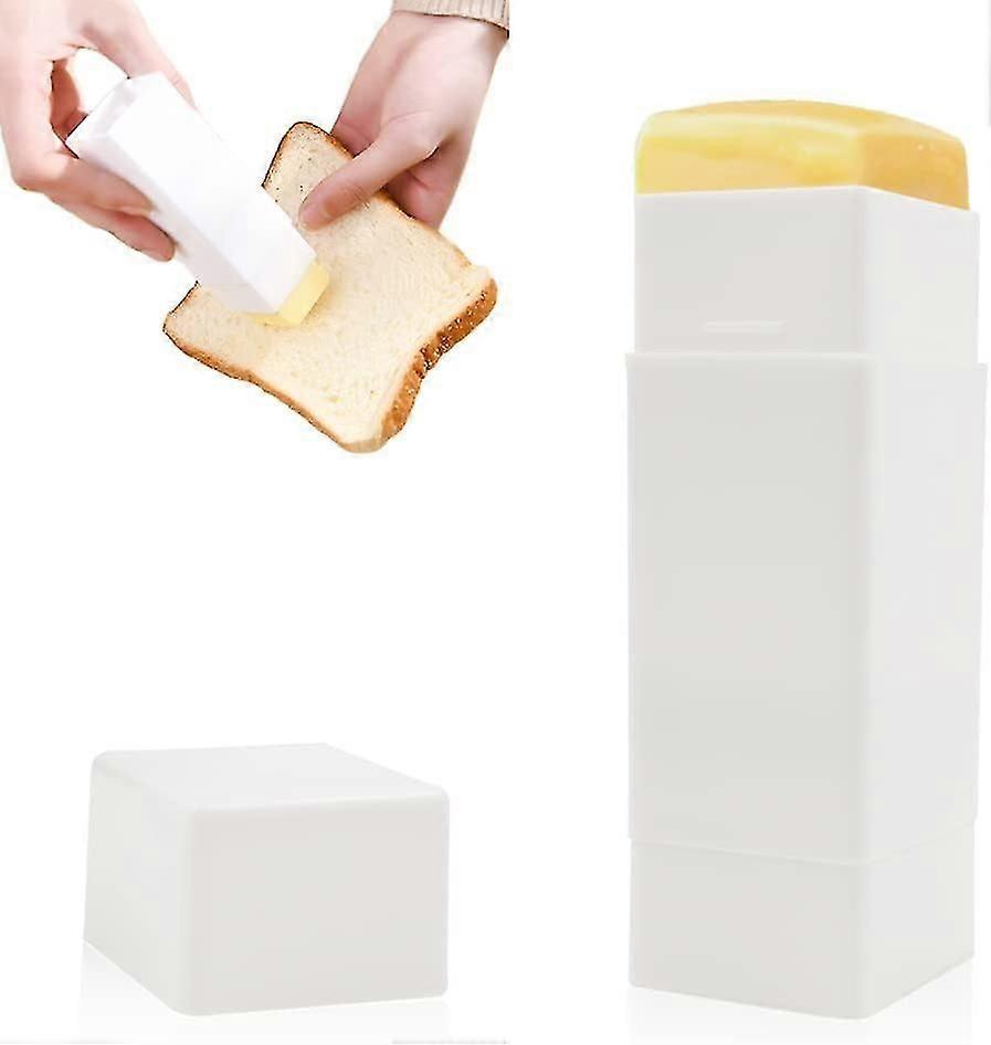 (3 Stück) Butterstäbchenhalter, rotierender Butterstäbchen-Butterapplikator, Butterdosenspender, Butterstäbchenhalter, rotierender Butterverteiler, Butterdose B