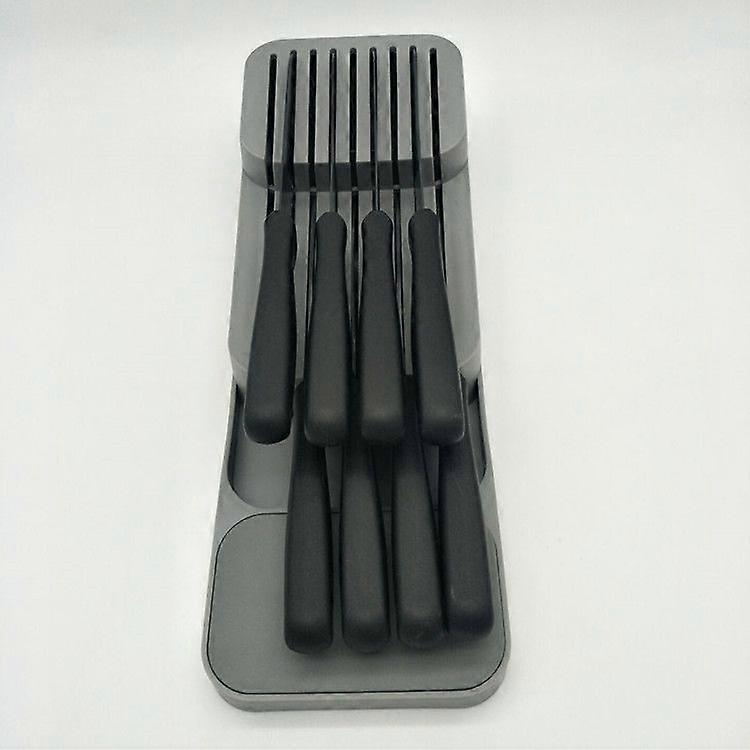 Kitchen Drawer Organizer Tray,2 Tier Knife Holder