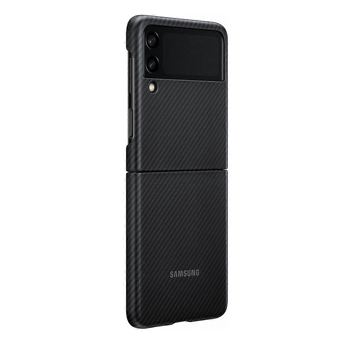 Custodia per Galaxy Z Flip 3 Standing Function Stand Ultra Solid, Nero