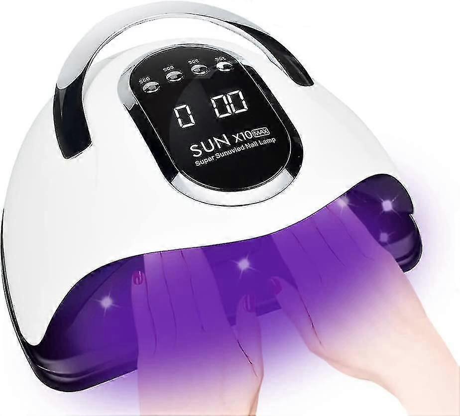 280w Uv Led Nail Lamp, 66 Beads Led Nail Polish Dryer With Auto Sensor/4 Timer Settings
