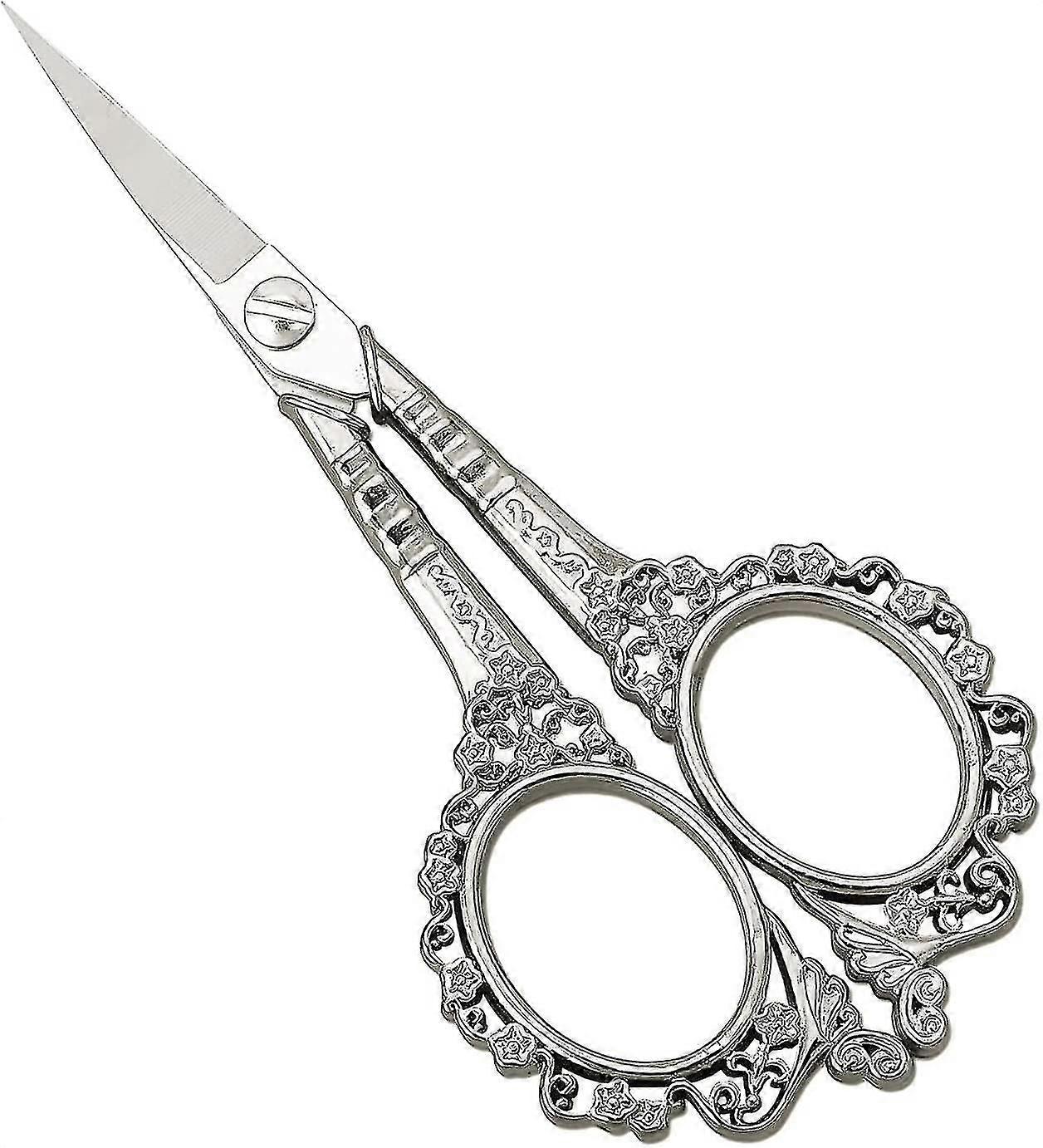 Embroidery Scissors, 12 Cm, Vintage Fabric Scissors Made Of Stainless Steel, Small Fabric Scissors, Tailor's Scissors, Antique Style For Handicrafts