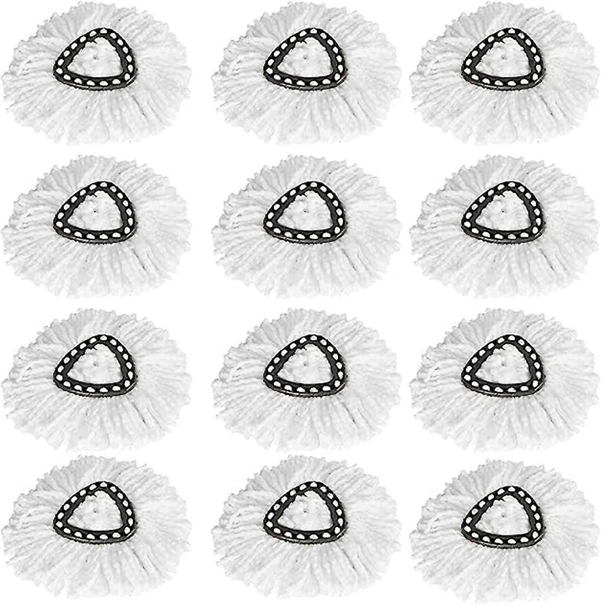 Swivel Mop Replacement Head 12 Packs Easy Mop Twist Replacement Core Compatible with OCedar
