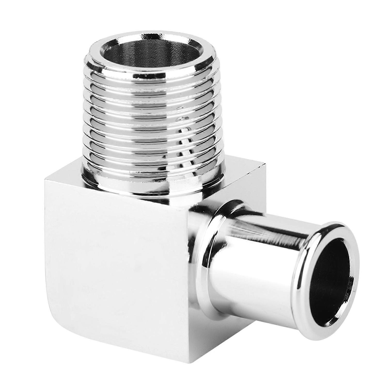 Raccord de tuyau de chauffage en alliage d'aluminium, connecteur à 90 degrés, 1/2 po NPT vers 5/8 po cannelé