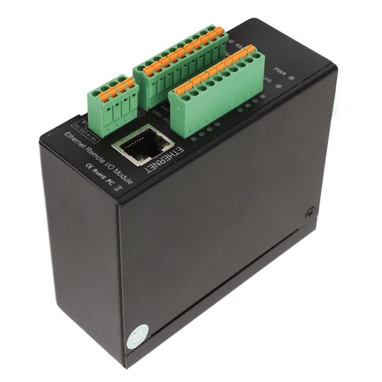 Multi Channel Switch Analog to Ethernet IO Module DC 9‑36V 8 Channels High Speed Pulse Analog Capacity 4-20mA 