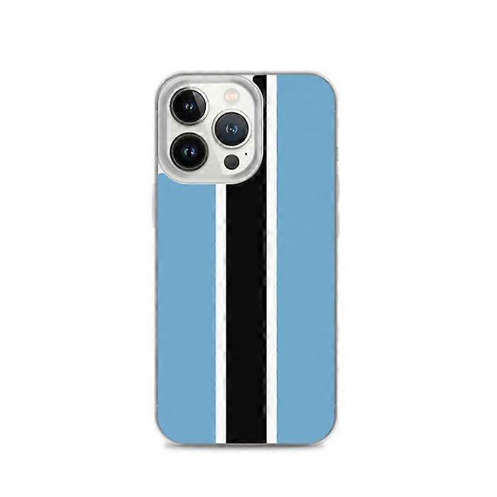 iPhone Case - iPhone 13 Pro - Botswana Flag - Soft - Multicolored - Vertical