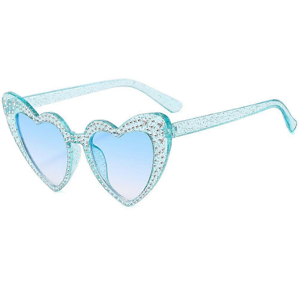 Oversized Square Sparkling Sunglasses Retro Thick Frame Sunglasses