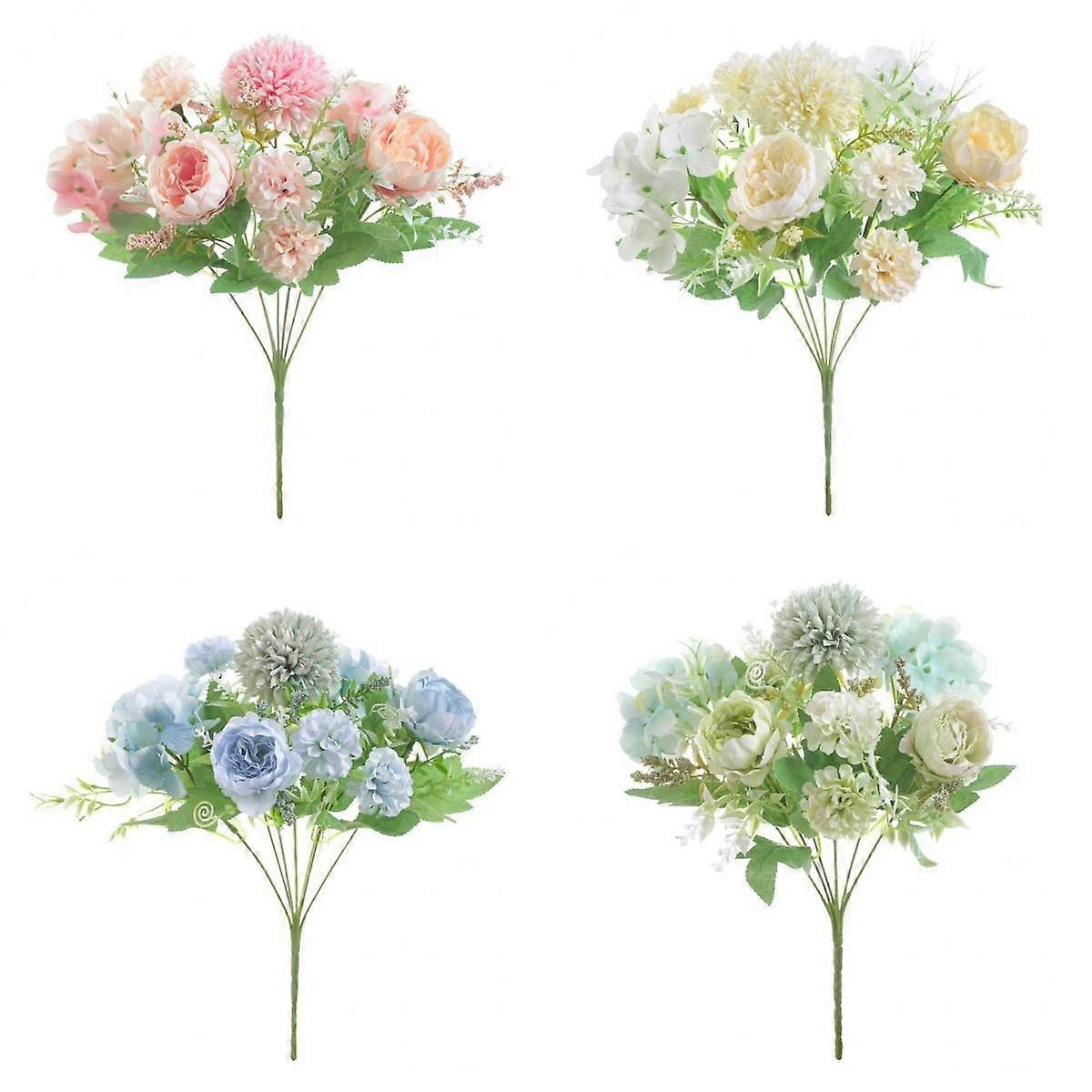 4x 7ヘッド人工牡丹花園の結婚式