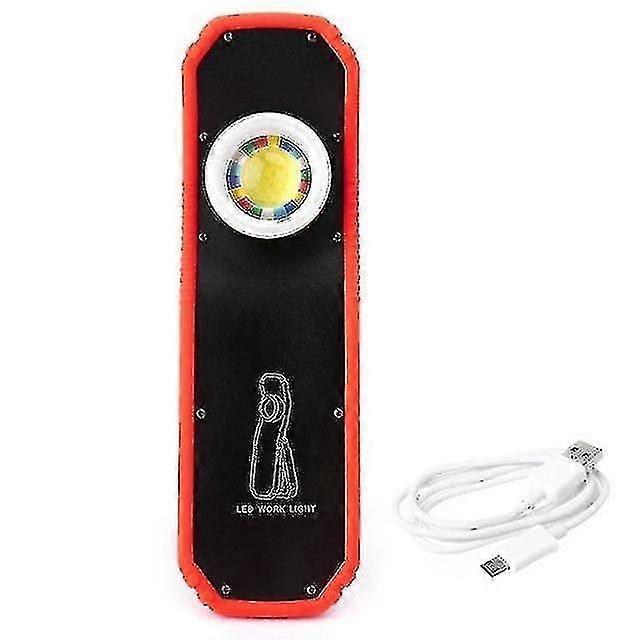 Portable Flashlight Torch Usb Rechargeable Led Work Light Magneti