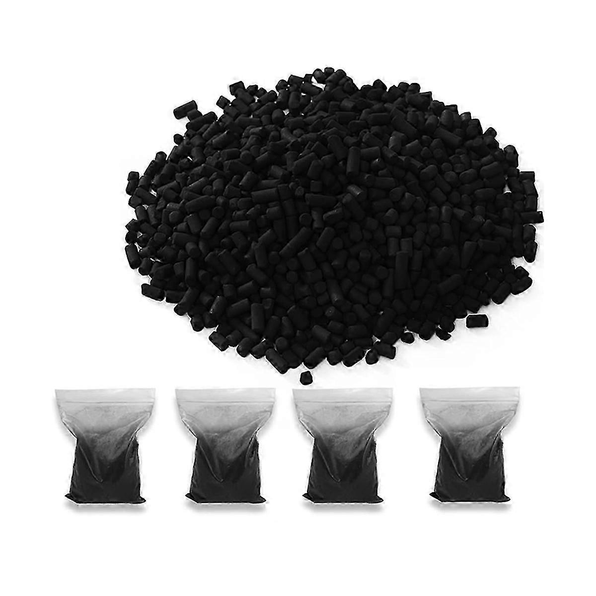 4pcs Activated Charcoal Refills for Kitchen Composter Odor Absorbing