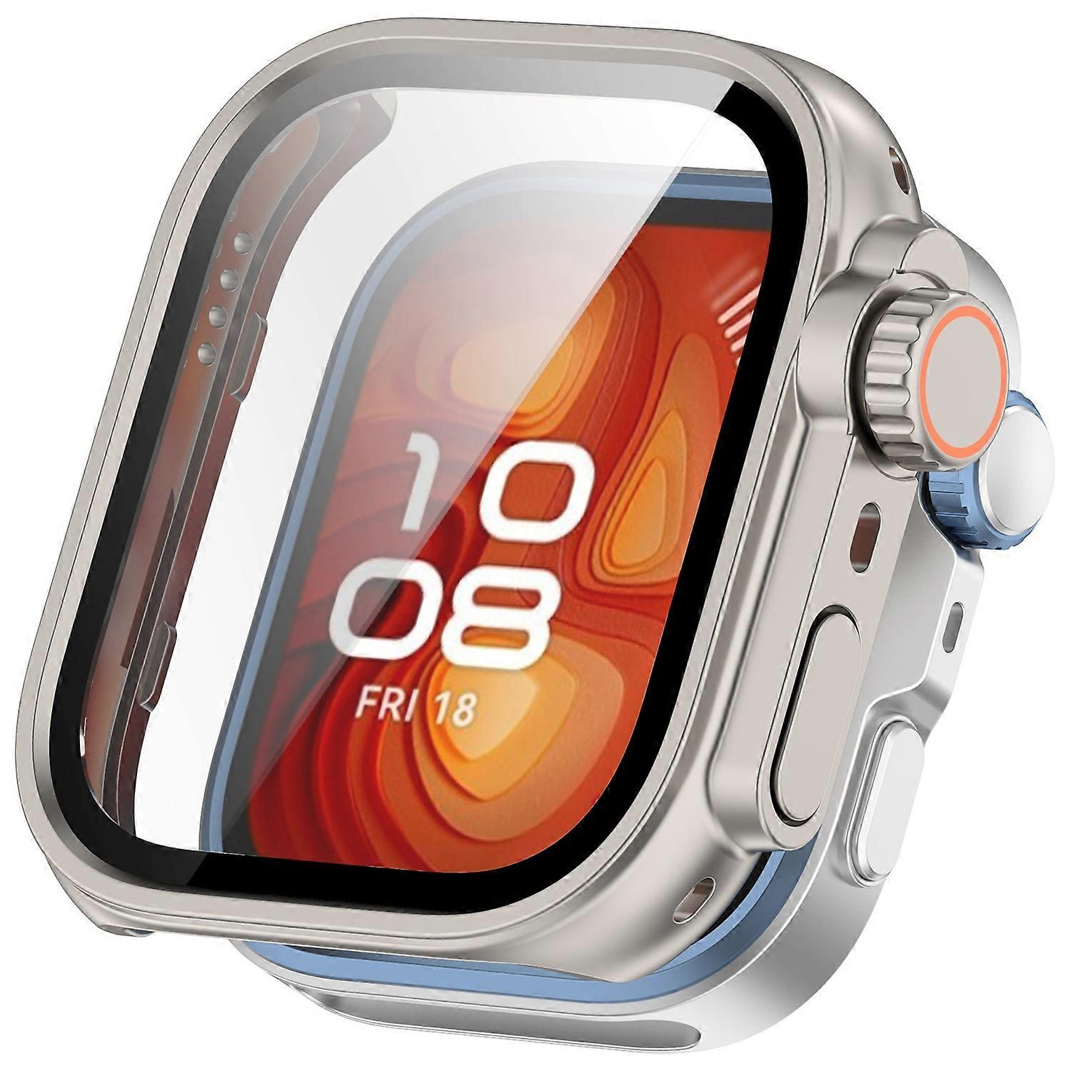 Für Huawei Watch Fit 4 Uhrengehäuse Instant Transformation Ultra 2 Harte PC-Abdeckung mit gehärtetem Glas