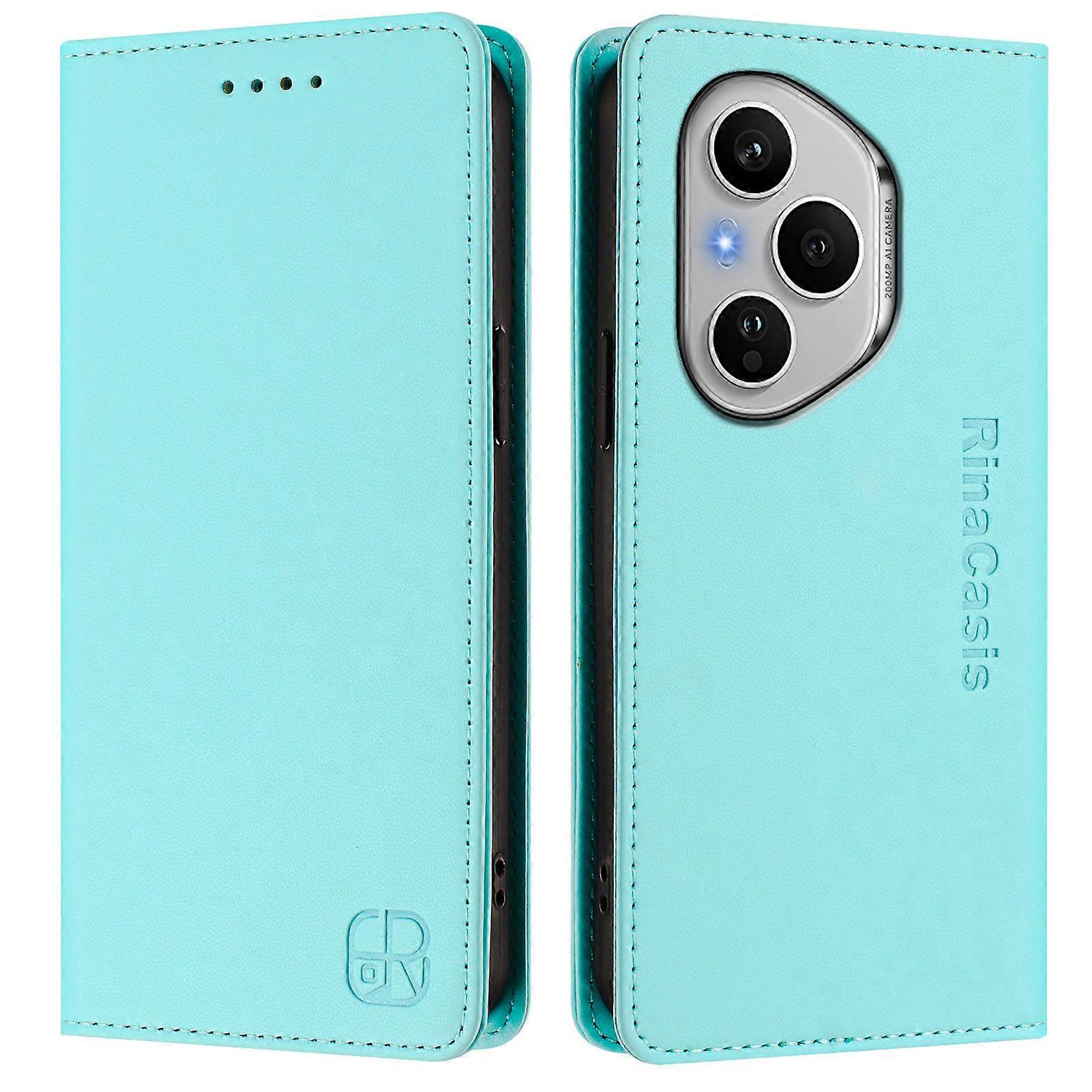 Compatible For Honor 400 Pro 5G (Global) Leather Case RINACASIS RC01 Phone Cover with RFID Wallet Stand