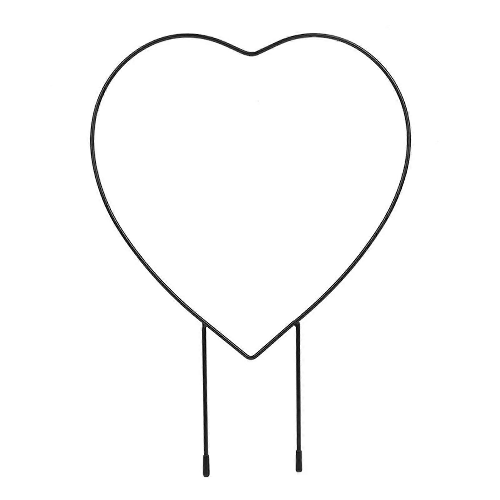 Climbing Frame for Plants, Heart-Shaped Iron Trellis Support Frame, 1 Piece Garden Stake for Vines and Flowers