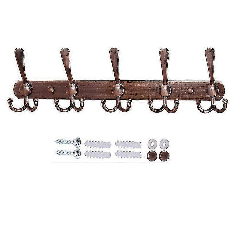 Wall Mounted Bathroom Hook 5 Hooks 40cm No Drilling