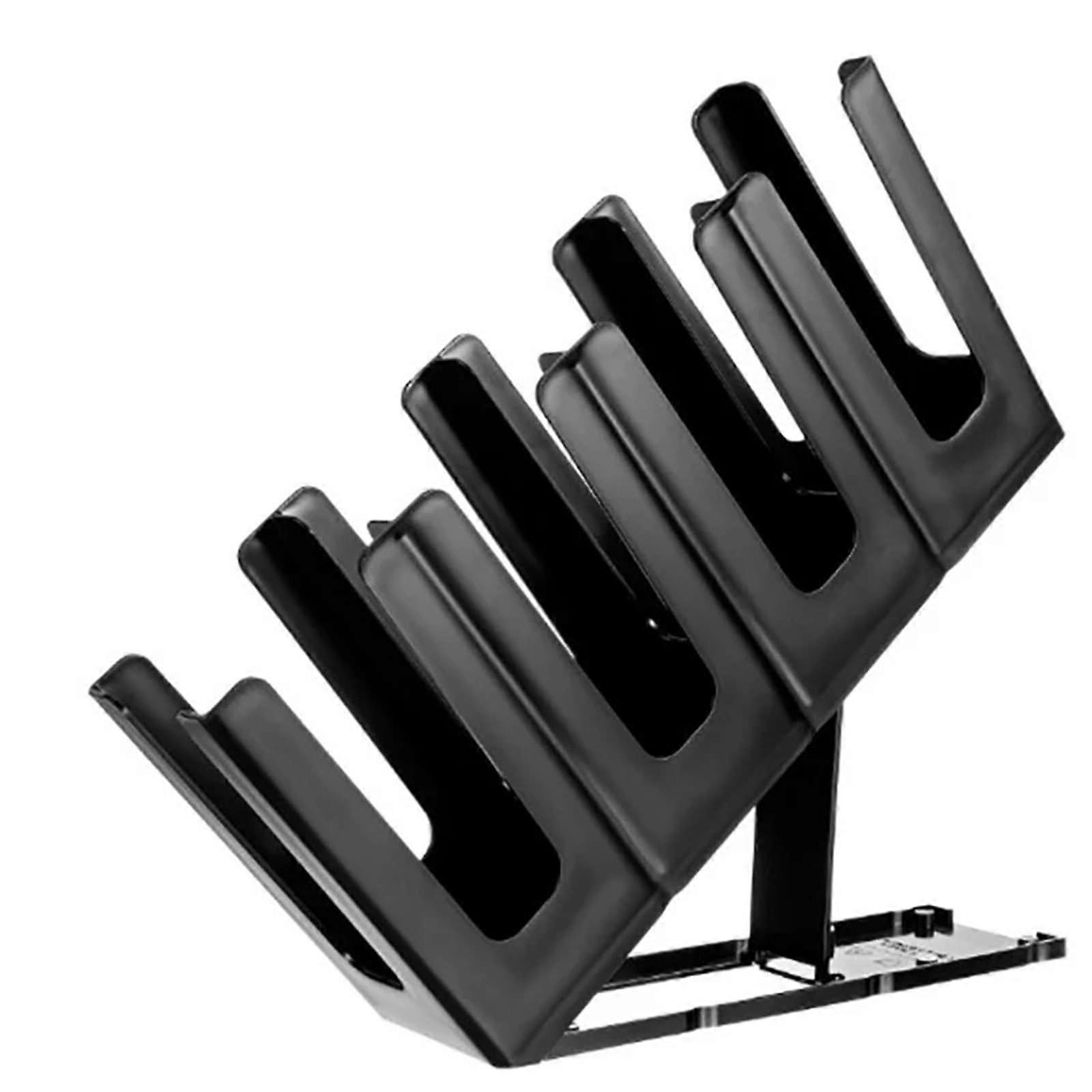 Paper cup organizer, holder, storage, rack, and worktop stand, black.