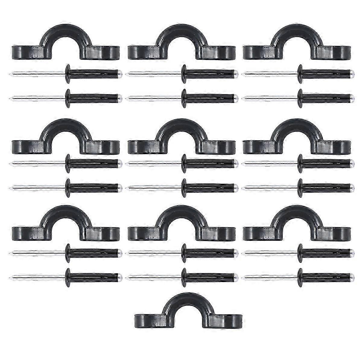 1 Set C-Type Deck Buckle Kayak Handle Accessory with Rivet Washer 4.7X1.5X1.3cm