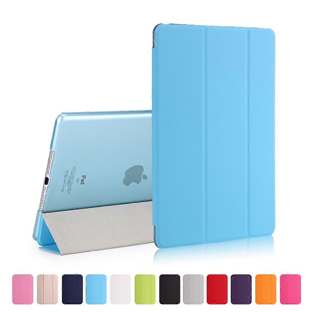 Para iPad 9,7 polegadas (2018) (2017) Suporte Magnético Tri-Fold Capa de Couro Smart Awake Sleep Tablet Cover