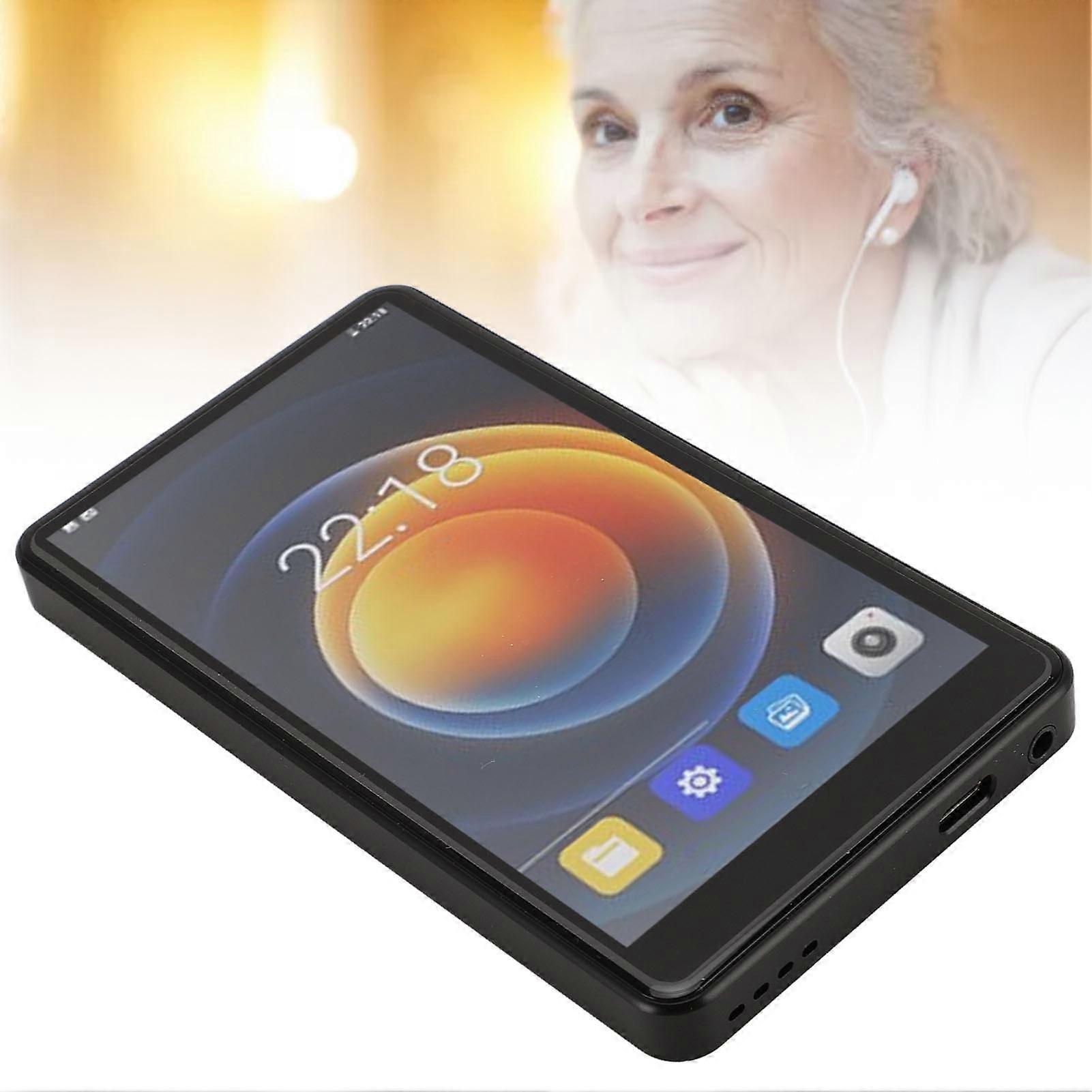 MP4 Player with 128GB Memory Card 5.2in Full Touch Screen High Definition MP4 Portable HiFi Digital Music Player for Android 