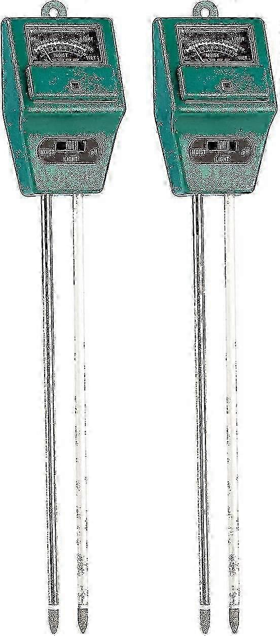 2025 Set of 2 Soil Moisture pH Meters with Light Sensor, No-Battery Plant Tester for Garden Lawn Farm Use_MM2