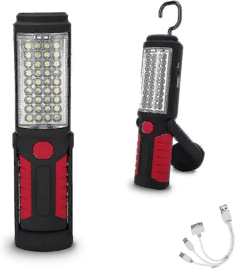 Portable Multi-use Rechargeable LED Work Light with Magnetic Feature, 1 Piece Flashlight