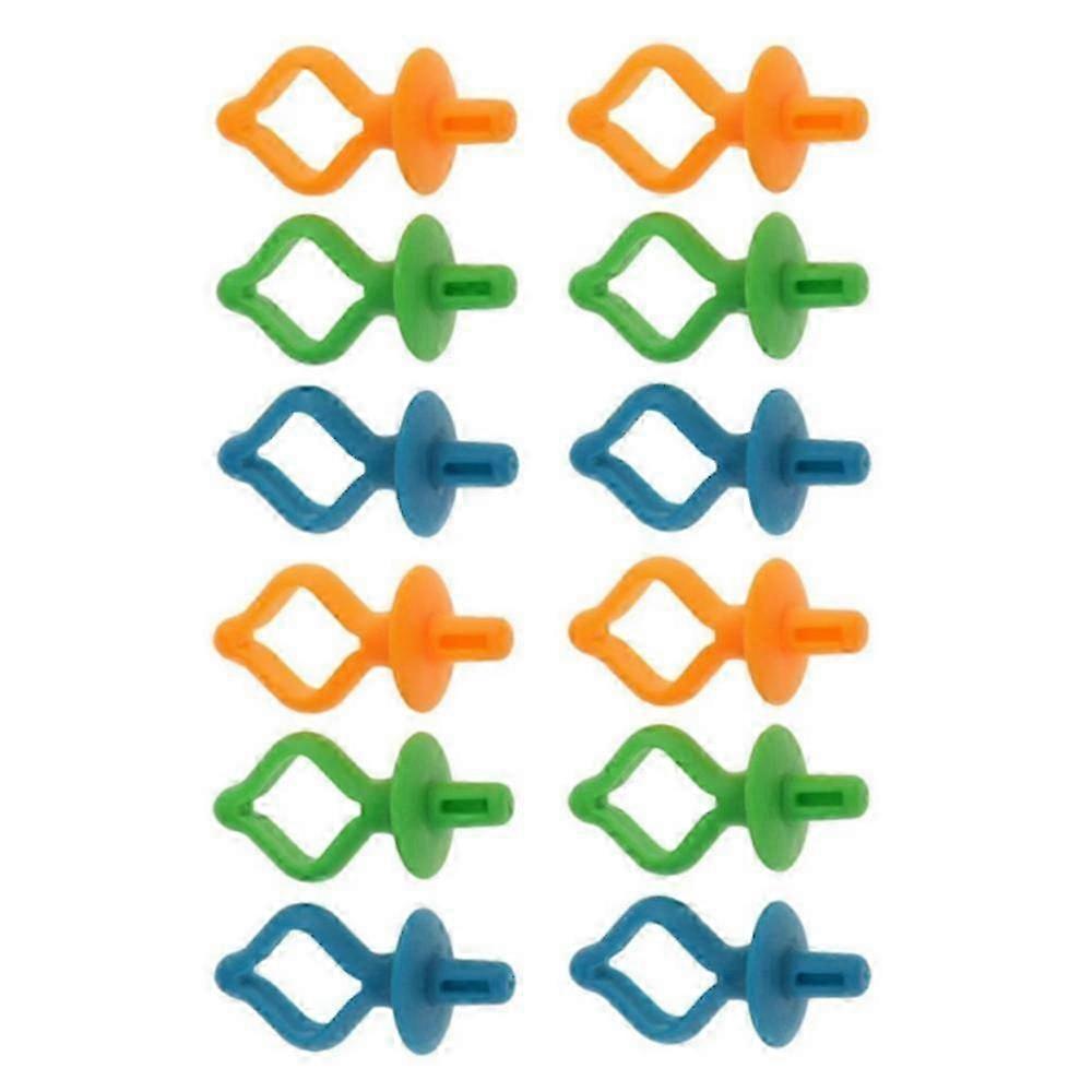 12 Assorted Bobbin Holder Clips Clamp Color Spool Holders