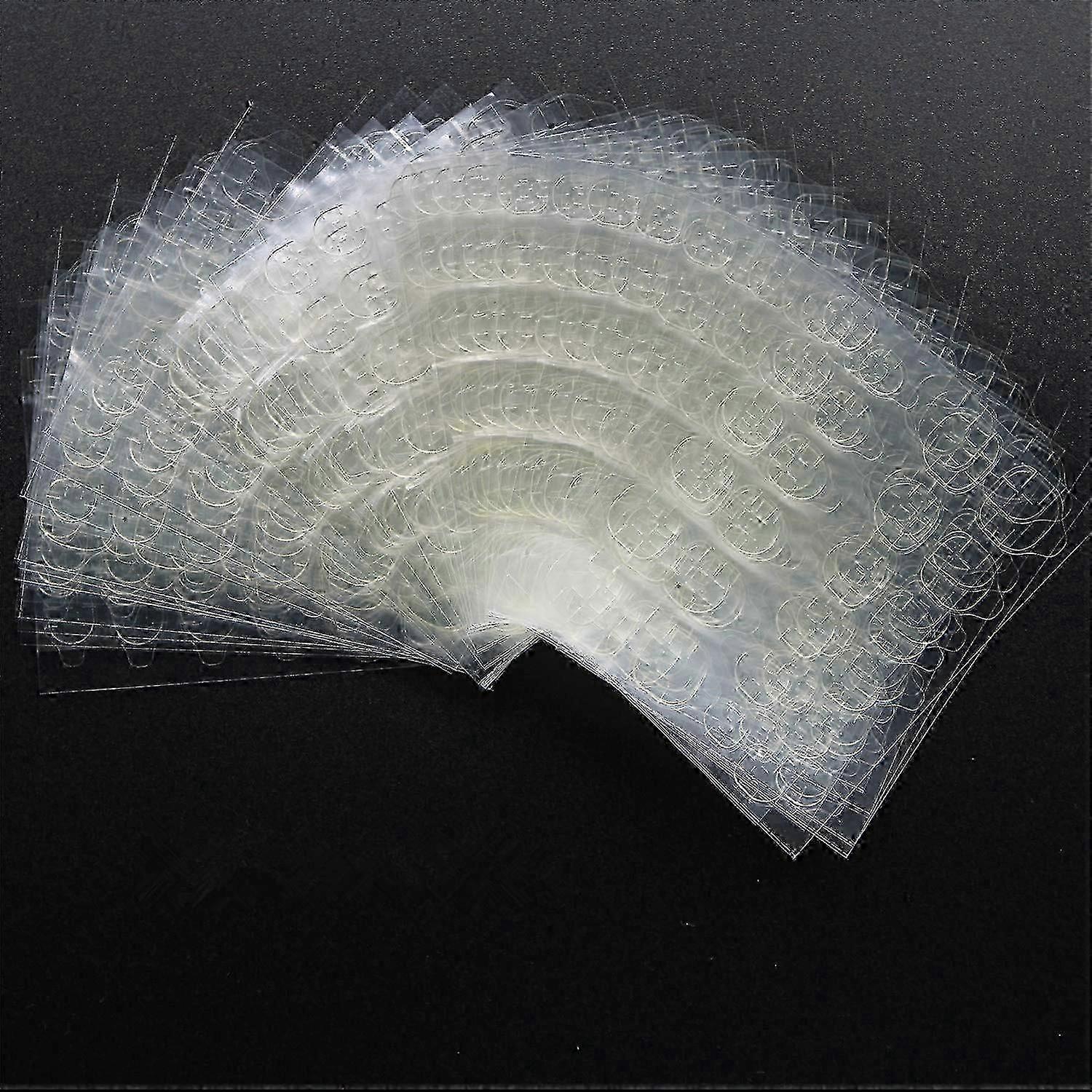 30 Sheets Waterproof Breathable Double Sided Adhesive Tabs for Nail Glue Sticker and Artificial Nail Tips