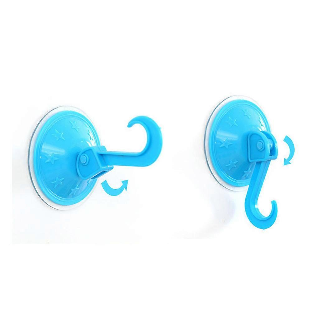 4 Pcs Plastic Seamless Vacuum Suction Cup Hooks Heavy Duty Suction Cup Hanger(Random Style and Color)
