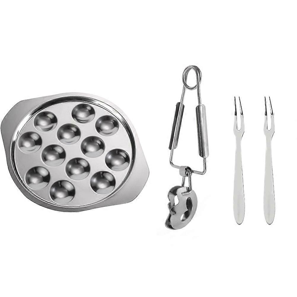 Stainless Escargot Plate for Easy Cleaning and Fine Dining
