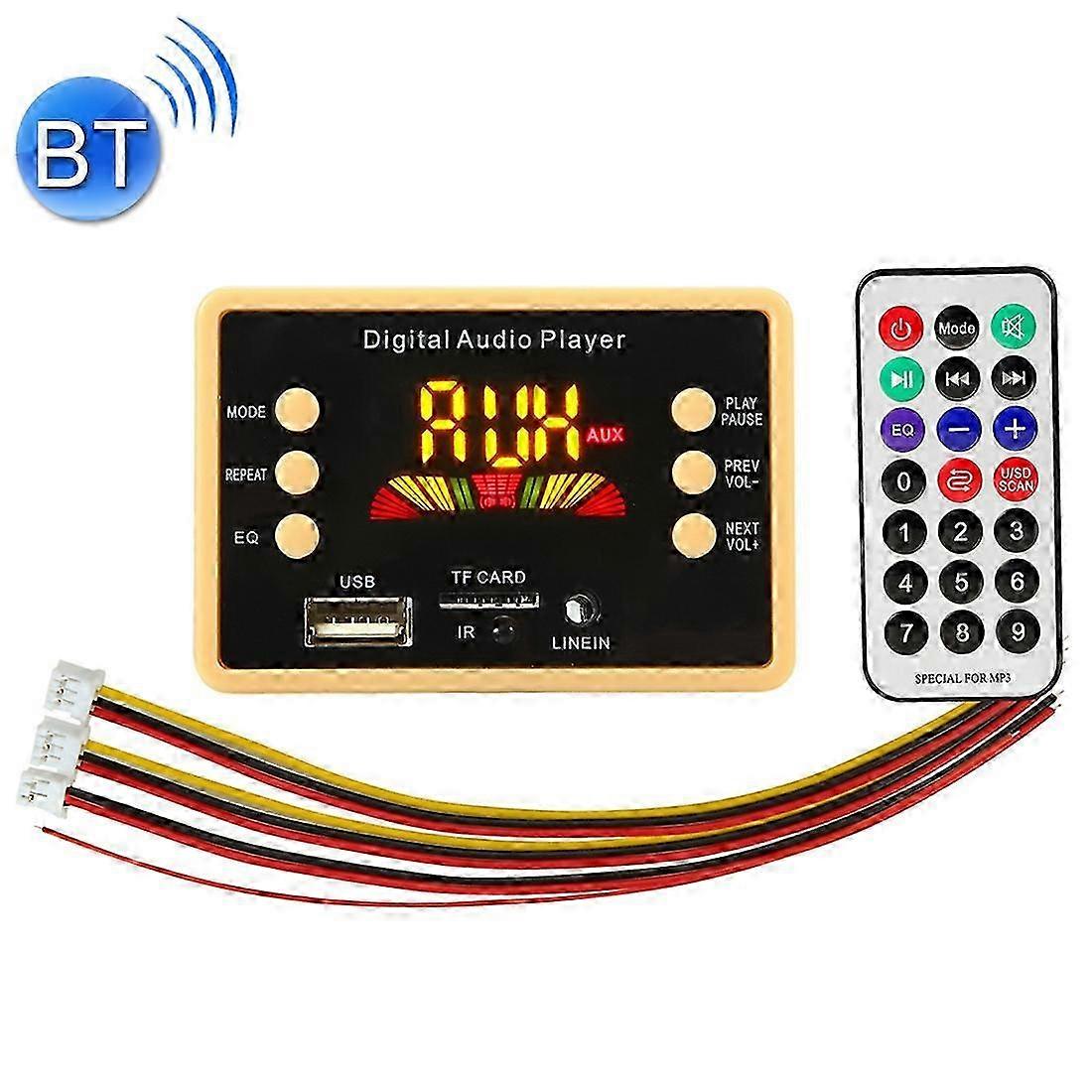 2025 Car 5V Color Screen Audio MP3 Player Decoder Board FM Radio TF Card USB, with Bluetooth Function & Remote Control