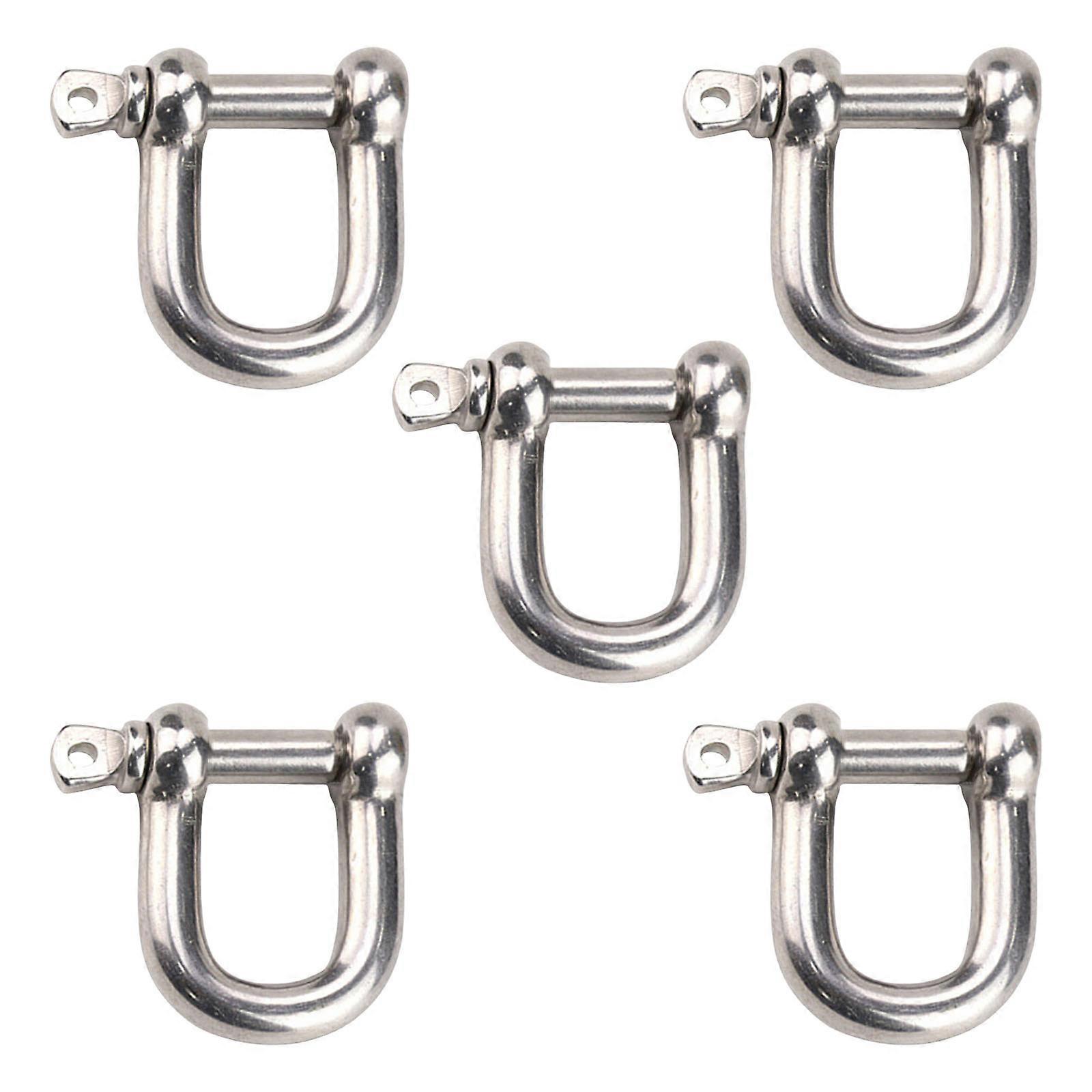 Practical Sturdy Stainless Steel U Shape Shackle Multipurpose Fasteners for Rigging Cargo Securing and Industrial Use