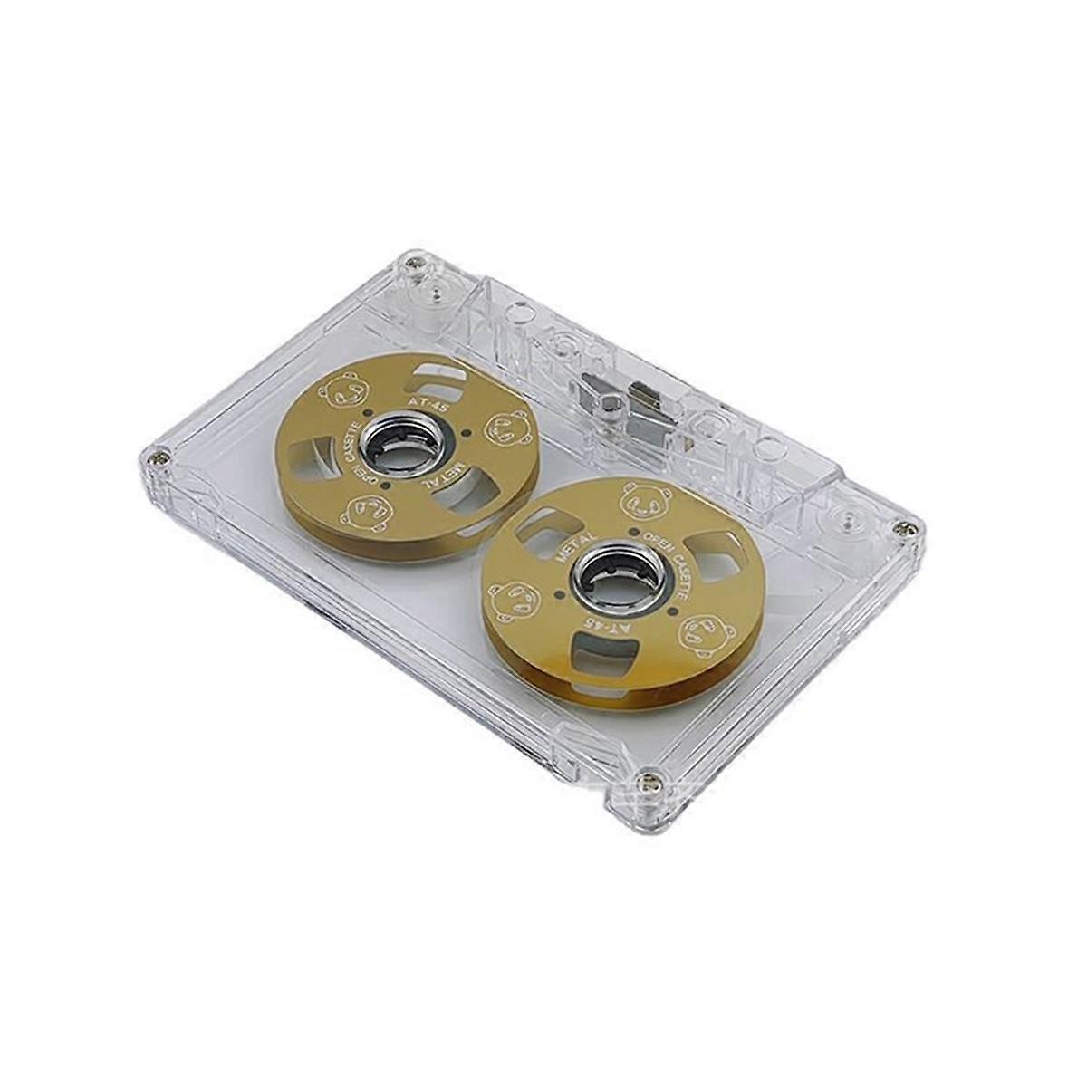 Blank Cassette Double-Sided Metal Bear Small Open Blank Cassette Tape Support 45 Minutes