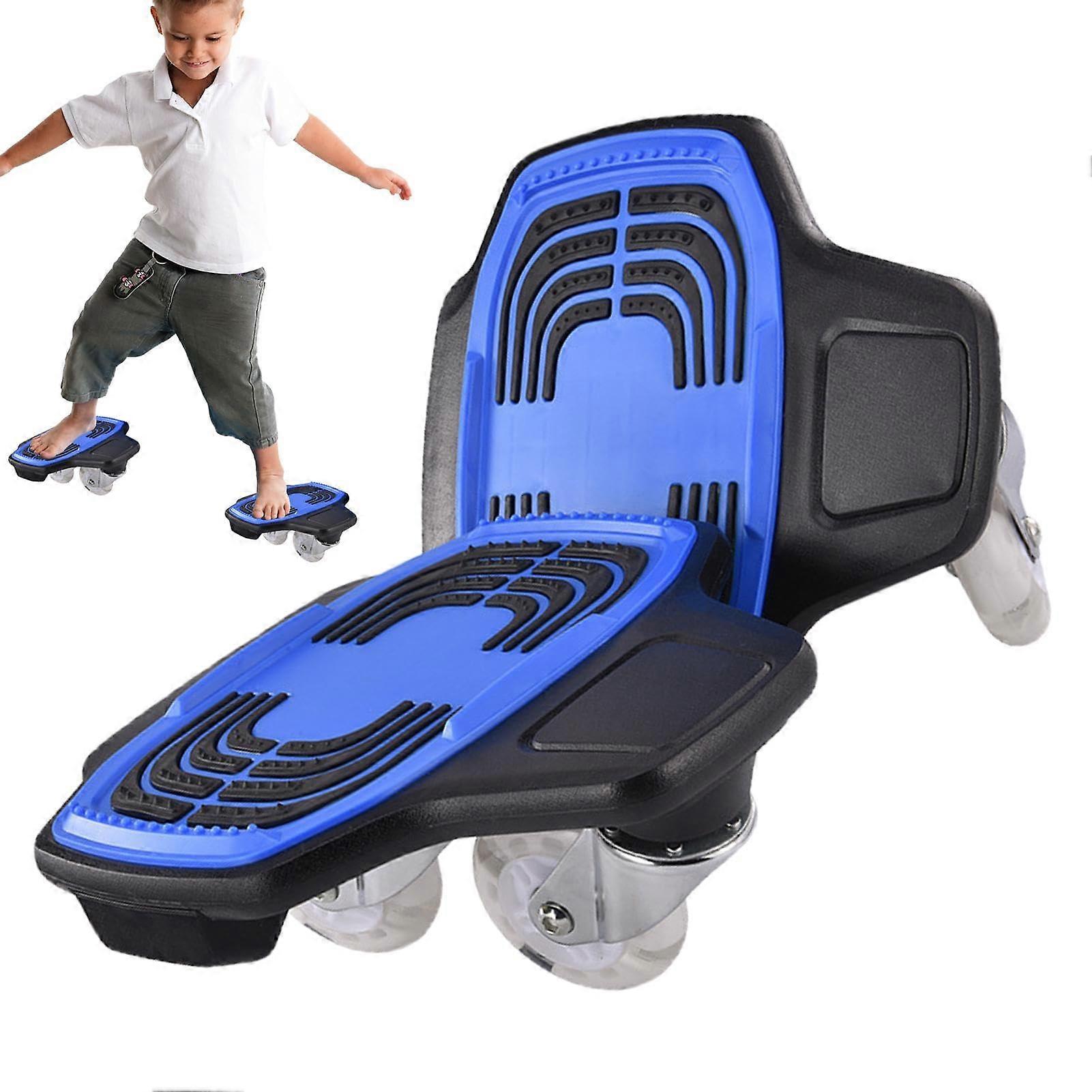 Split Skateboard: Roller Skate Deck, Rollboard for Adults, blue