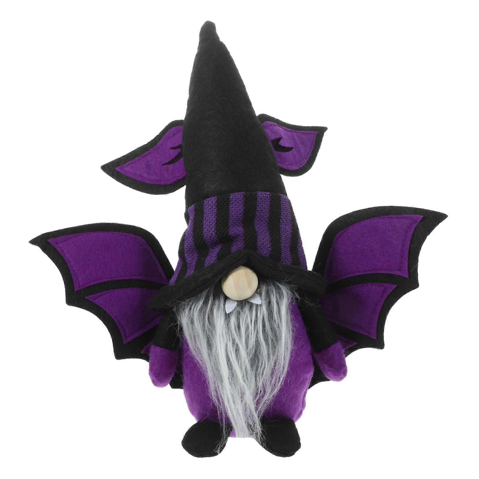 Bat Faceless Doll Soft Gnome Halloween Decoration Plush Rabbit Nisse Table Centerpiece Stuffed Dwarf Halloween Decor