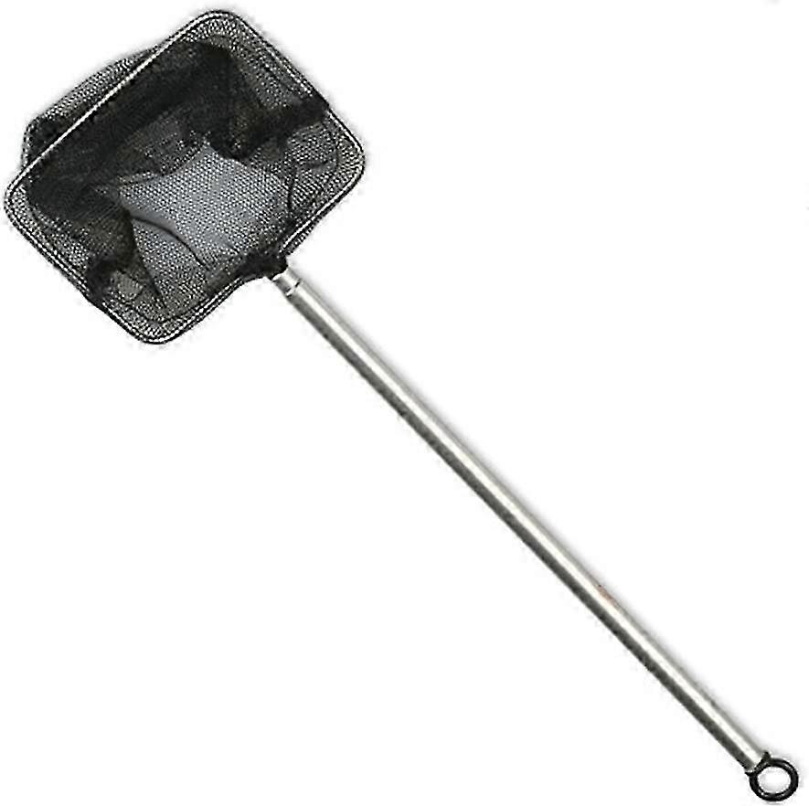 Small Fish Net 7cm Stainless Steel Telescopic Handle 13.5-45cm Fine Mesh Suitable for Aquariums