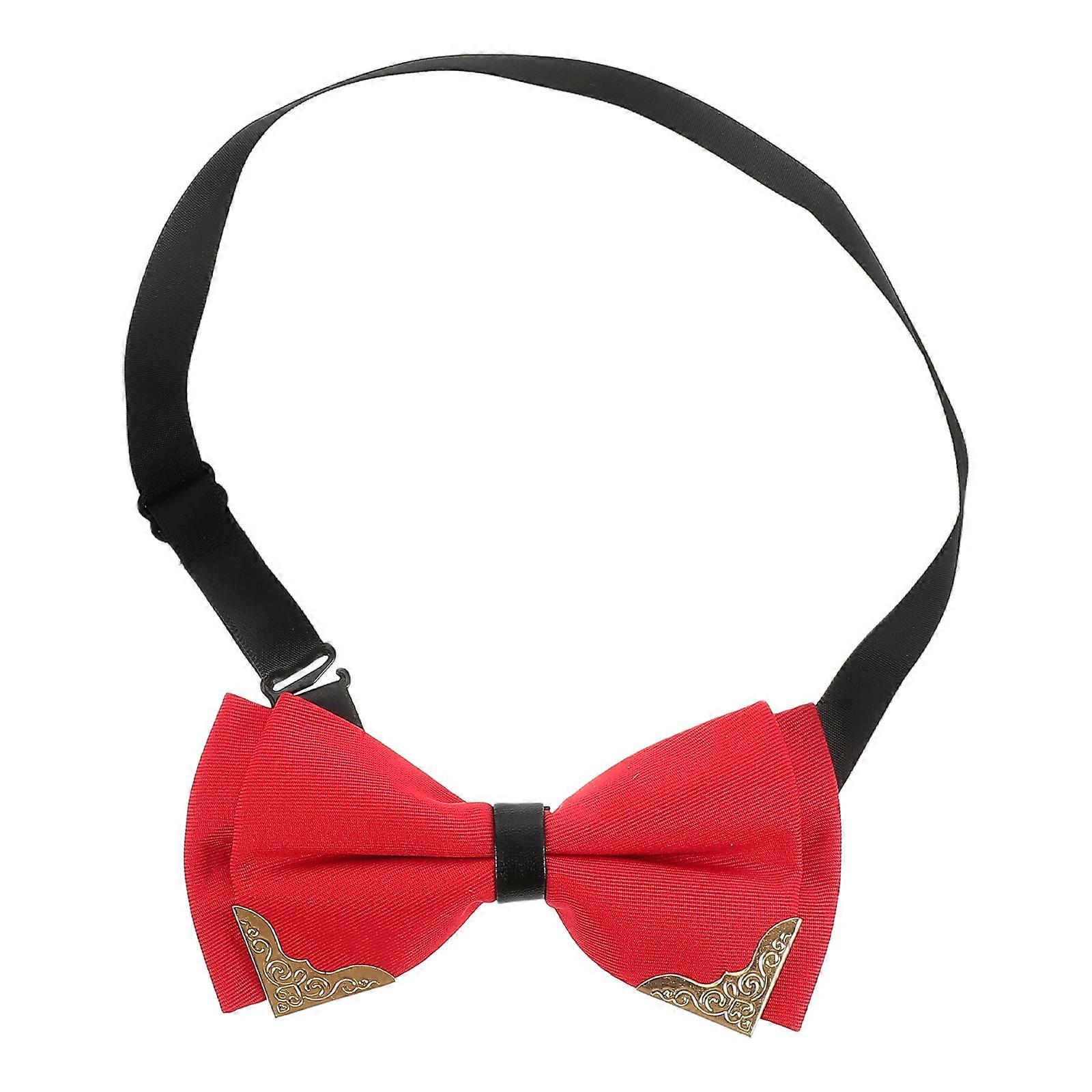 a polished and optimized product title and description for your **Adjustable Metal Edged Bow Tie**:
### **Adjustable Metal Edged Bow Tie for Men
