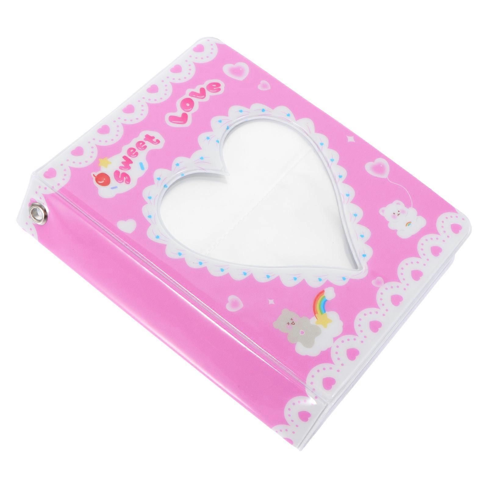 Thin Photo Album Small Heart Photo Album Practical Design For Weddings Engagements 1Pack