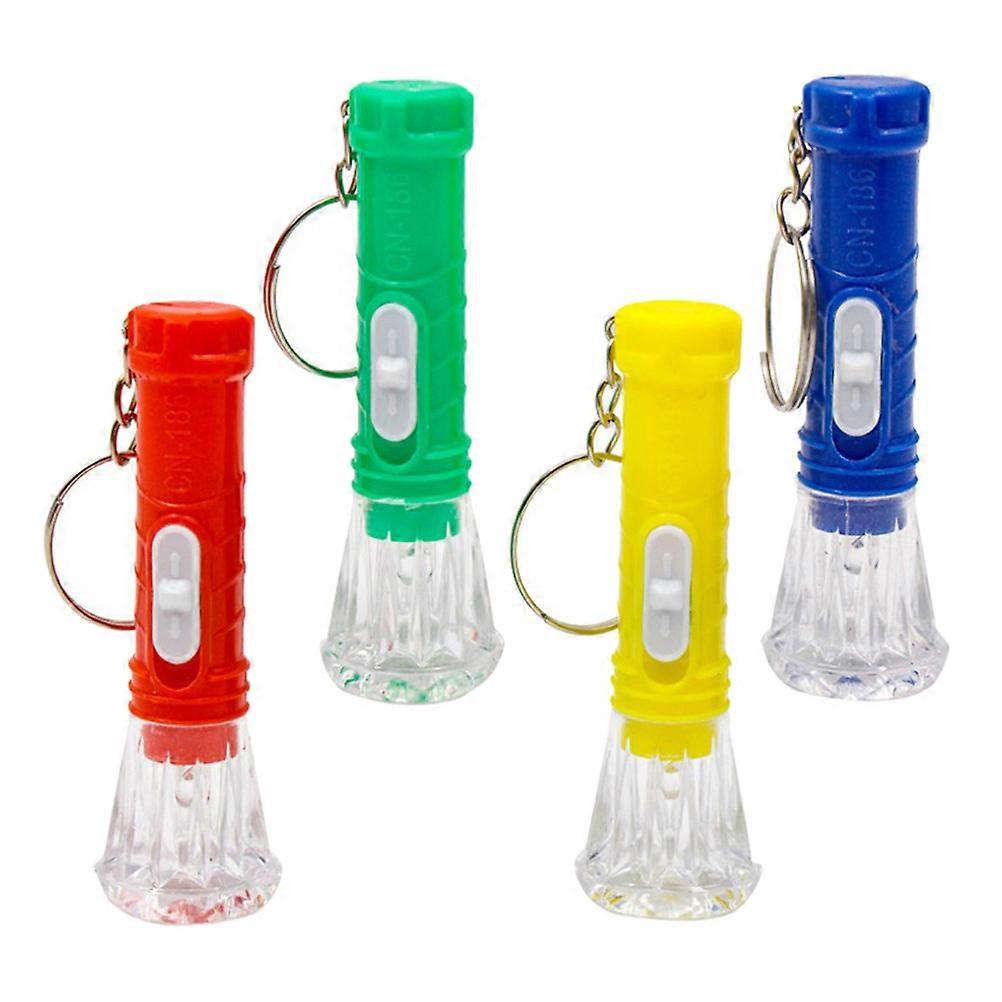 LED Keychain Flashlight Compact Plastic for Hiking Emergency Usage Kids Party 40Pcs