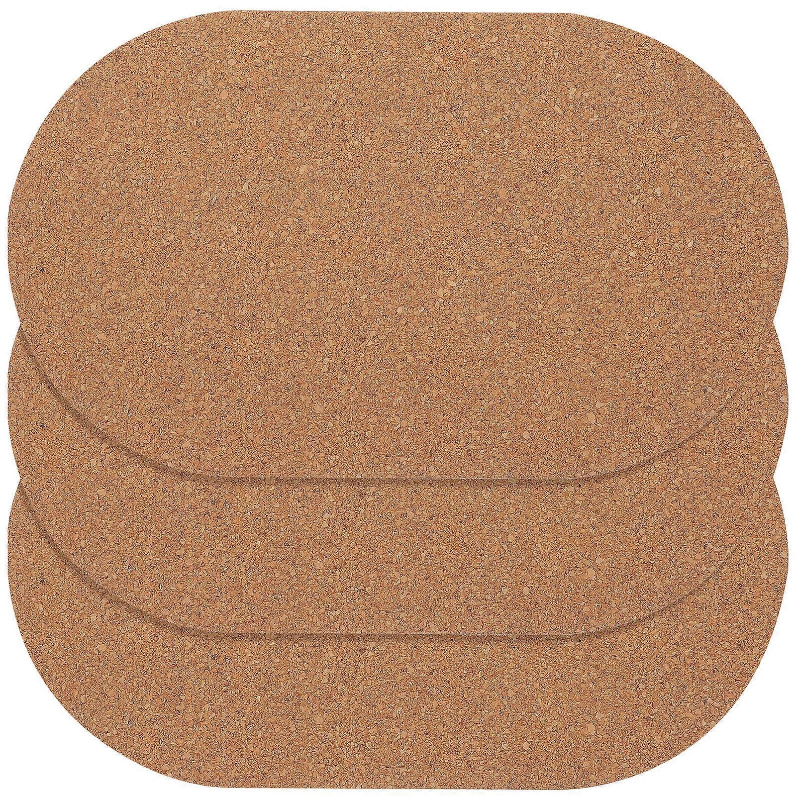3pcs Hamster Cork Wheel Mat Silent Exercise Pad for Small Pets – Durable & Stable Design for Hamsters, Gerbils, Hedgehogs