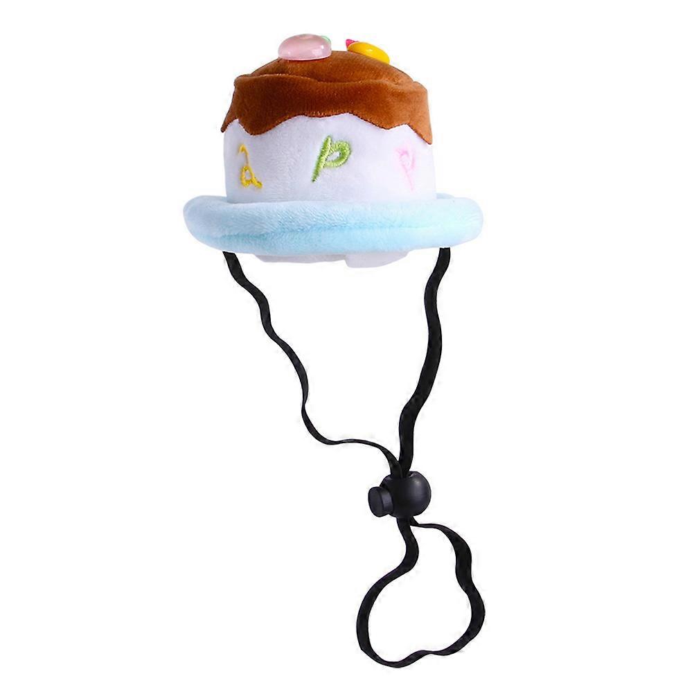 Plush Cake Pet Hat for Cats and Dogs – Soft Comfortable Birthday Party Accessory, Creative Photo Prop and Daily Wear Costume for Halloween and