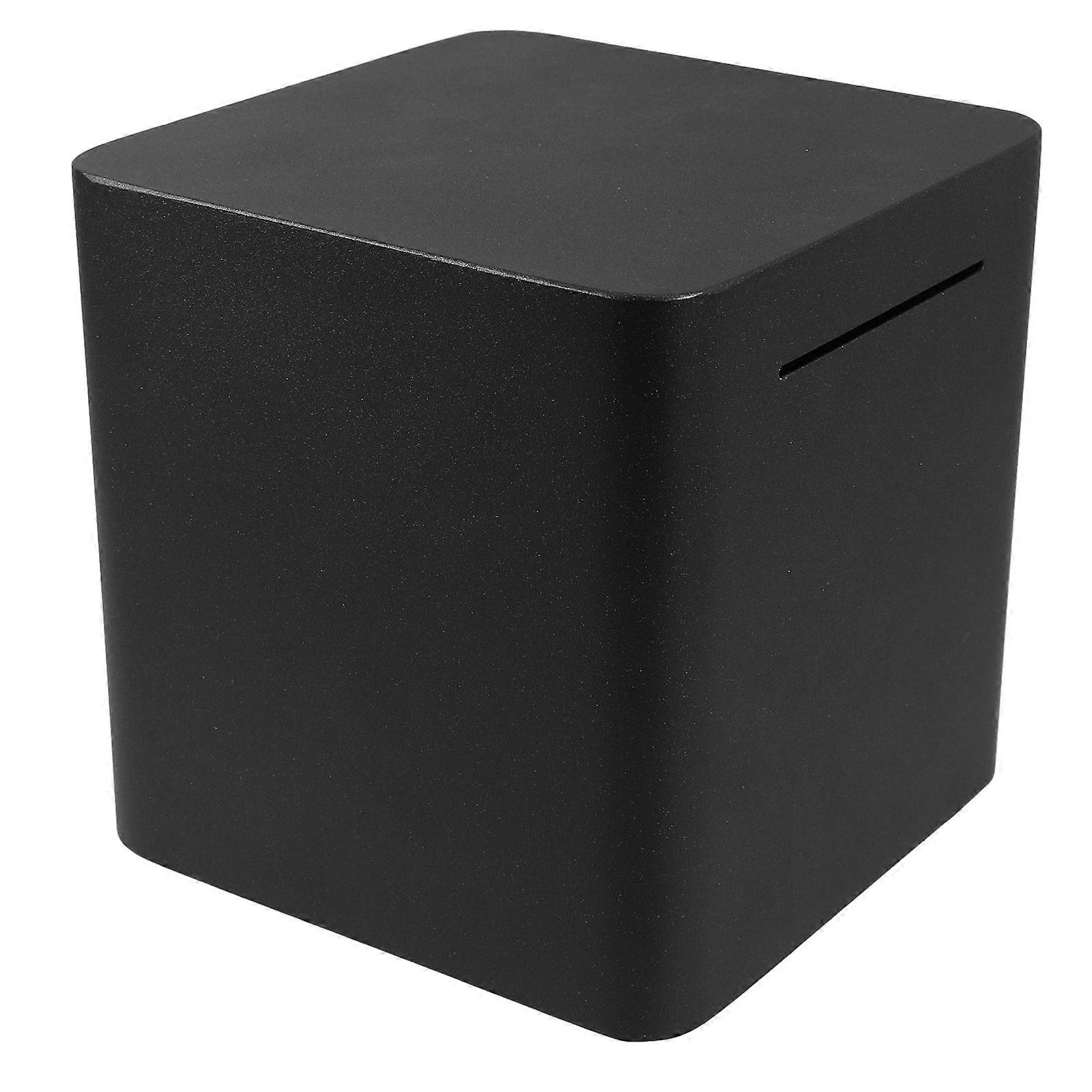 Safe Box For Money Round Edge Modern Design Saving Portable Metal Piggy Bank 1Pcs
