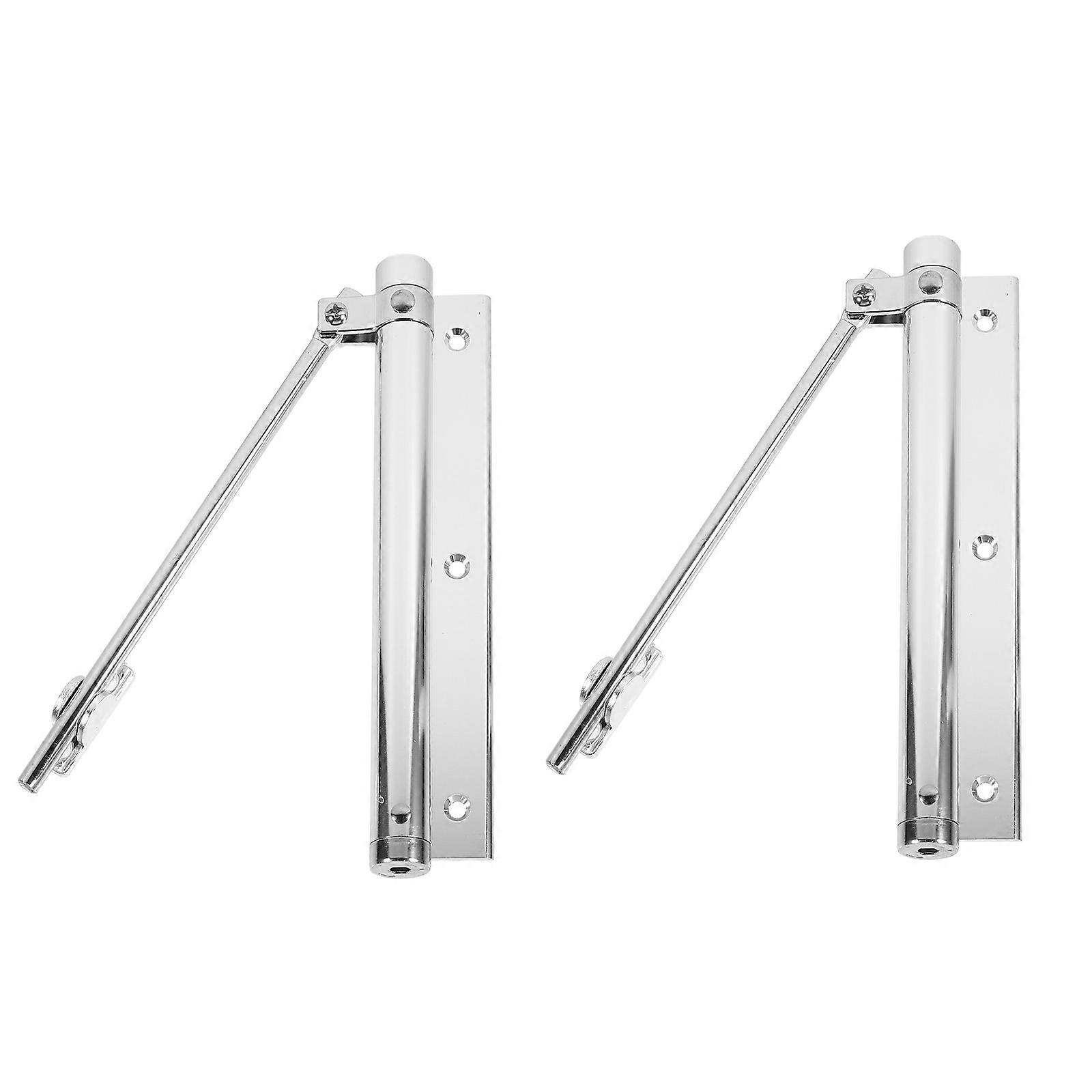Aluminum Alloy Door Closer Self-Closing for Commercial Environments 19x5.5CM 2Pcs
