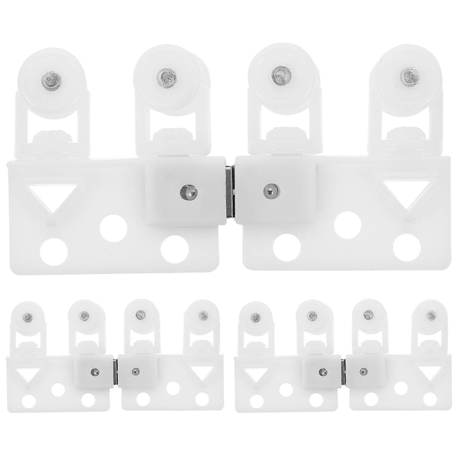 Curtain Rail Gliders Plastic Smooth Sliding Automatic Closure Long-term Use Window Treatment 5 Pairs
