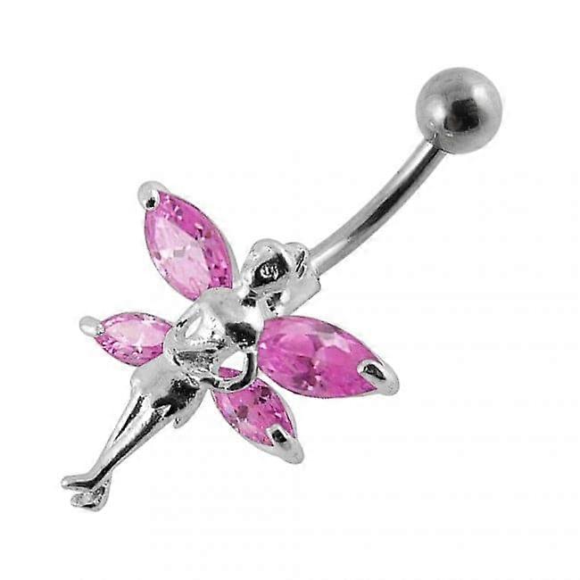 Double Winged Angel Non-moving Belly Ring