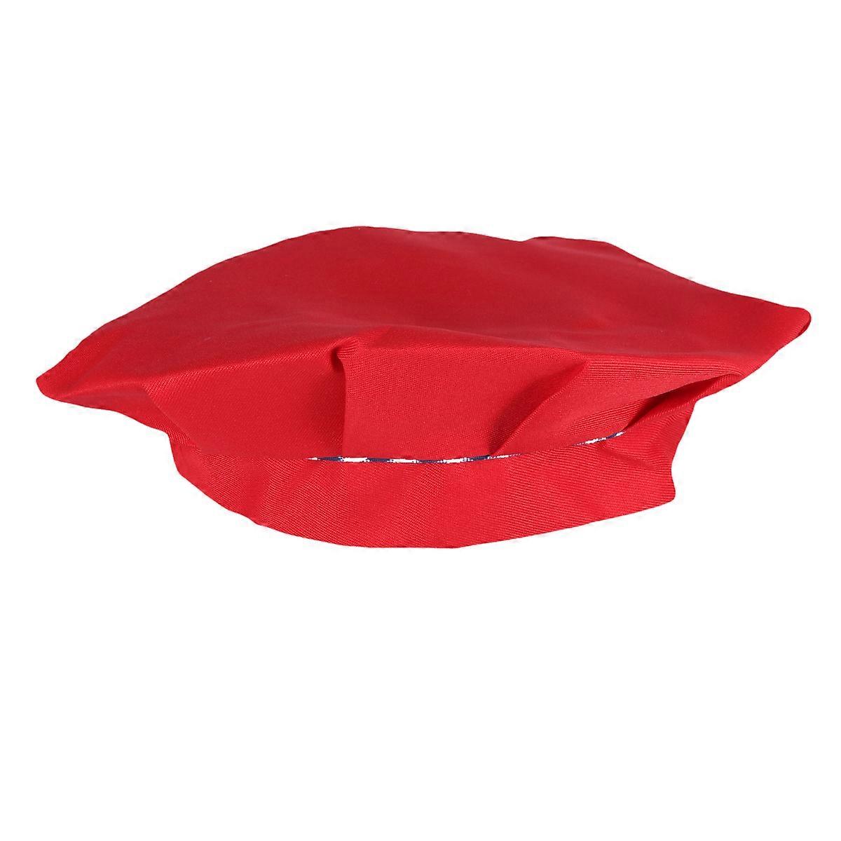 Chef Hat for Kids Children Chef Hat Red Baking Cooking Hat Comfortable 1Pc